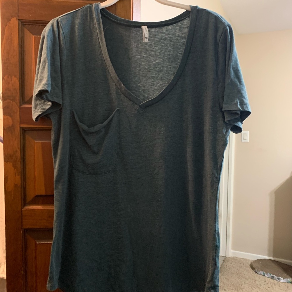 Z Supply green pocket tee